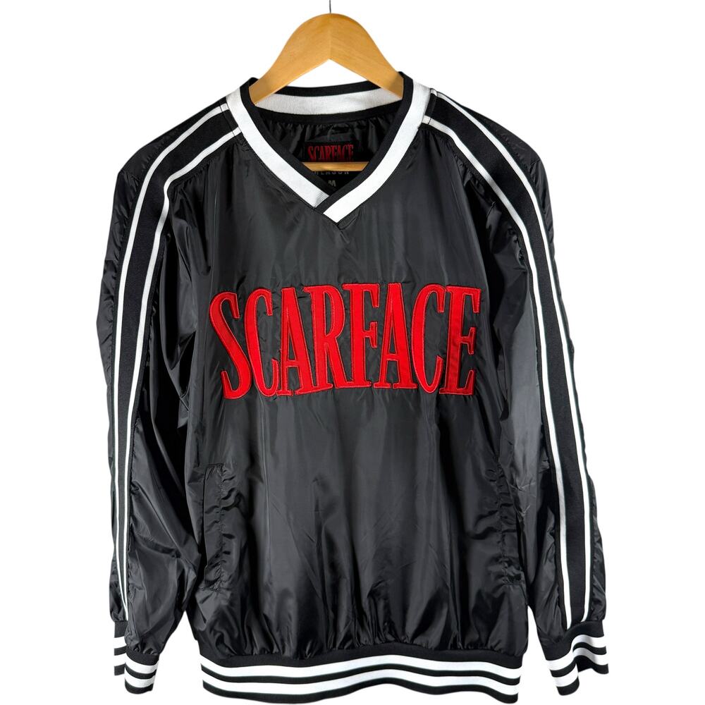 Scarface x Reason New York Satin Pullover Windbreaker Men’s M - Streetwear Punk